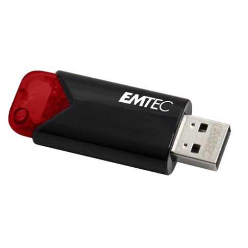 Emtec Click Easy USB flash drive 256 GB USB Type-A 3.2 Gen 1 (3.1 Gen 1) Zwart, Rood