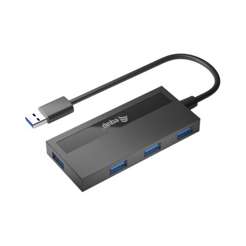 Equip 128956 interface hub USB 3.2 Gen 1 (3.1 Gen 1) Type-A 5000 Mbit/s Zwart