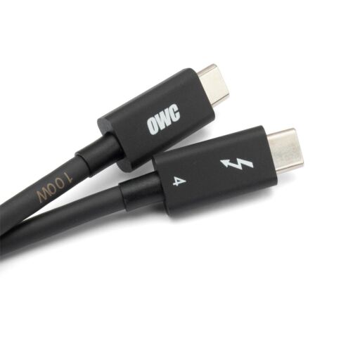 OWC OWCCBLTB4C2.0M Thunderbolt-kabel 2 m 40 Gbit/s Zwart