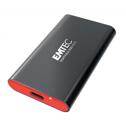 Emtec X210 Elite 256 GB USB Type-C 3.2 Gen 2 (3.1 Gen 2) Zwart SSD