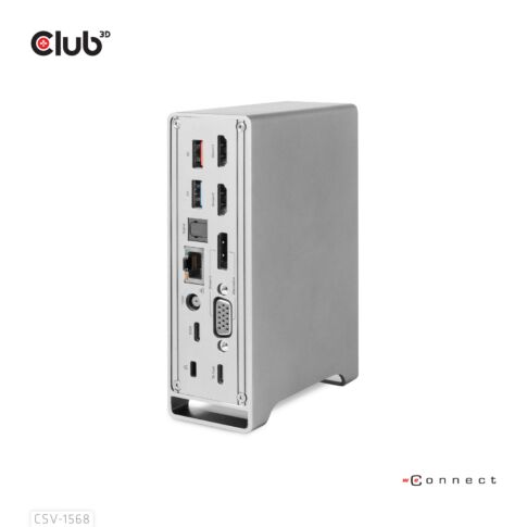 CLUB3D CSV-1568 laptop dock/port replicator Metaal