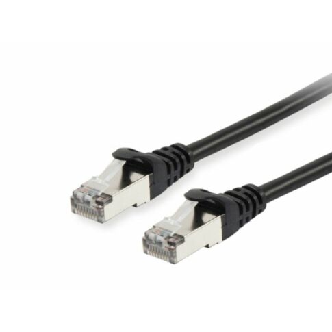 Equip Cat.6 S/FTP Patch Cable, 25m, Black 615593