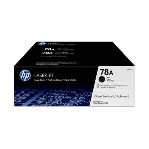 HP 78A 2-pack Black Original LaserJet Toner Cartridges toner cartridge