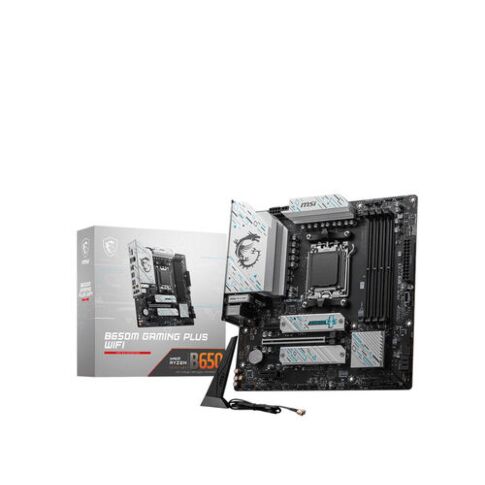 MSI B650M GAMING PLUS WIFI moederbord AMD B650 Socket AM5 micro ATX Zwart