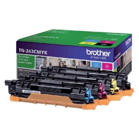 Brother TN-243CMYK toner cartridge 1 stuk(s) Origineel Zwart, Cyaan, Magenta, Geel