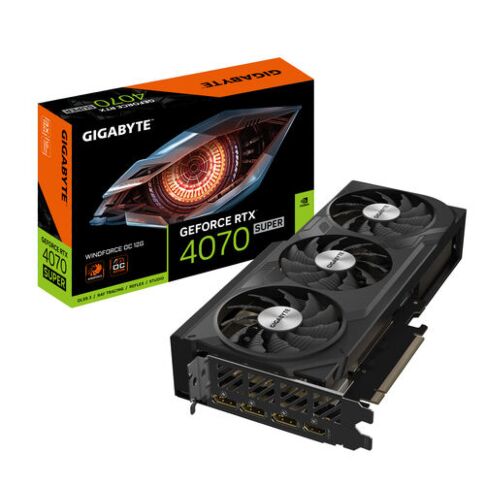 GIGABYTE GeForce RTX 4070 SUPER WINDFORCE OC 12G NVIDIA 12 GB GDDR6X Zwart