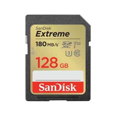 SanDisk Extreme 128 GB SDXC UHS-I Klasse 10 Zwart