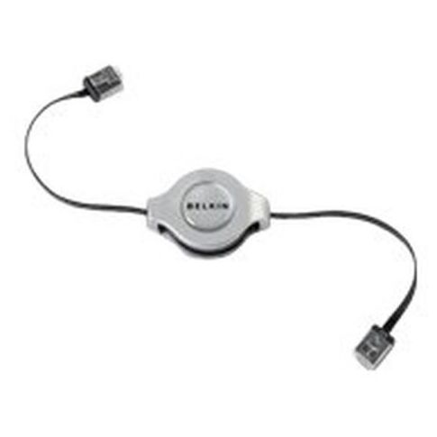 Belkin Retractable CAT5e 1.5m netwerkkabel Grijs 1,5 m